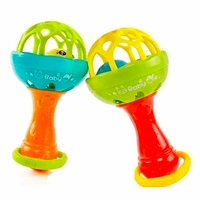 Dumbbell Shaped Rattle Single - Multicolor