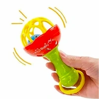 Dumbbell Shaped Rattle Single - Multicolor