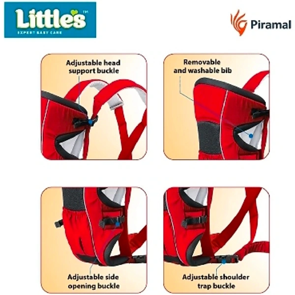 Little's Deluxe Baby Carrier 2 In1 - Red