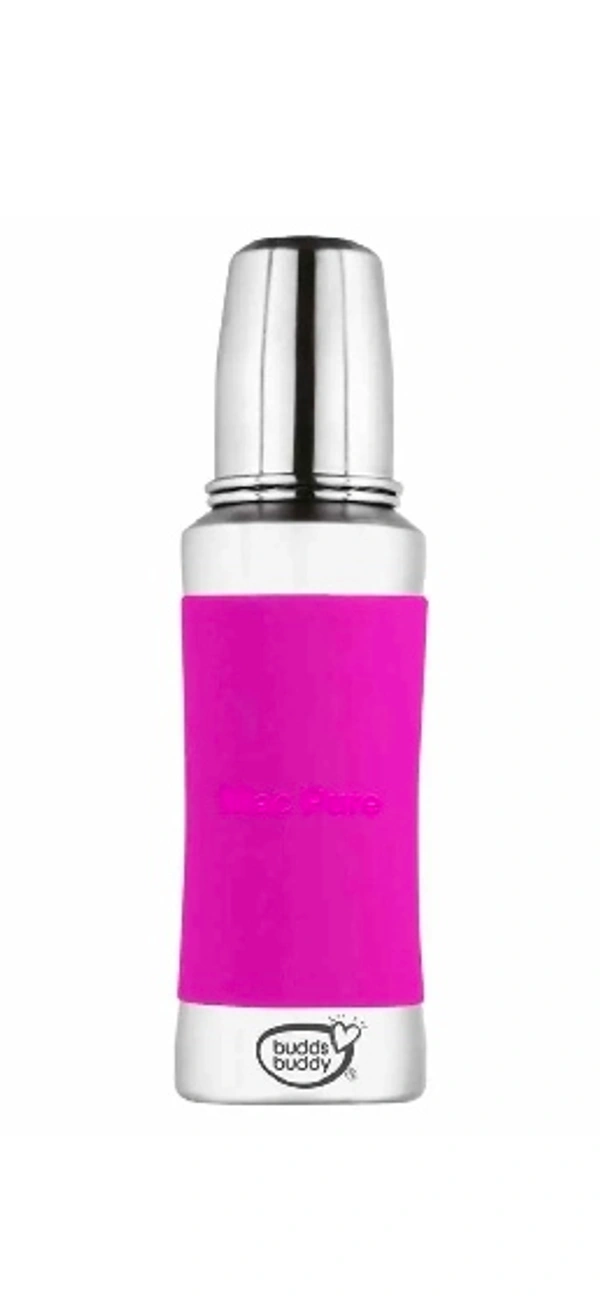 Budds Buddy Stella Regular Neck Stainless Steel Feeding Bottle - 330ml