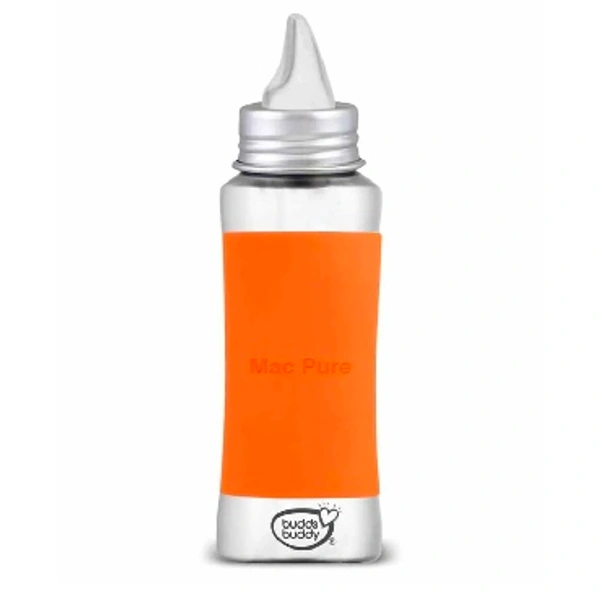 Budds Buddy Stella Regular Neck Stainless Steel Feeding Bottle - 330ml