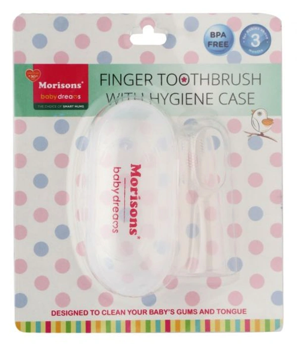 Morisons - Finger Toothbrush Silicone With Hygiene Case