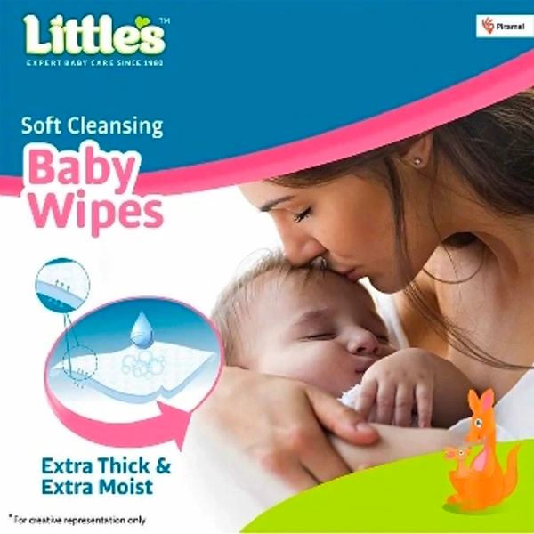 Little's Soft Cleansing Baby Wipes  - 72 Pieces