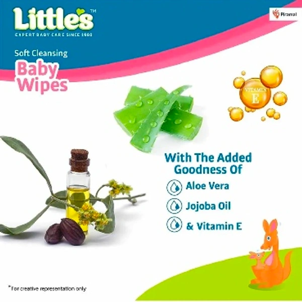 Little's Soft Cleansing Baby Wipes  - 72 Pieces