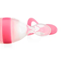 Squeezy Silicone Food Feeder Bottle - Pink