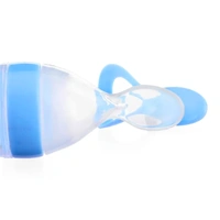 Squeezy Silicone Food Feeder Bottle - blue