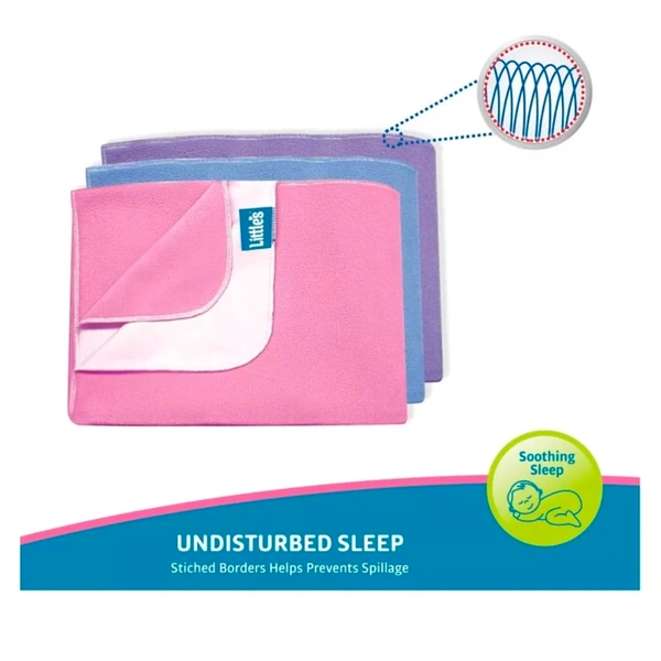 Little's Easy Day Bed Protector Sheet - Purple, Small
