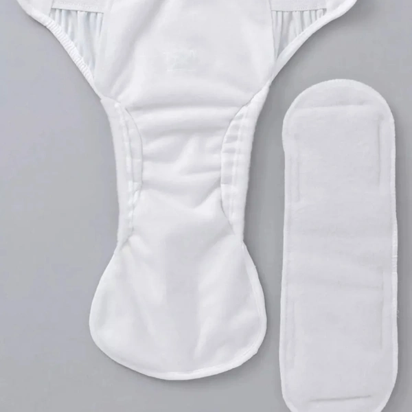 Paw Paw Reusable Diaper With Insert Walrus Print - Sky blue, XL