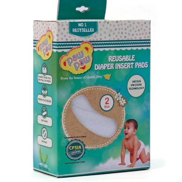 Paw Paw Diaper Inserts - 2 Pad