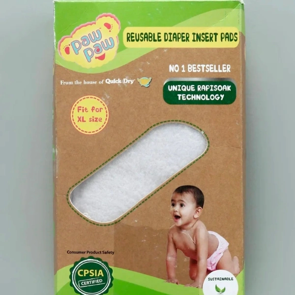 Paw Paw Diaper Inserts - 2 XL Pad