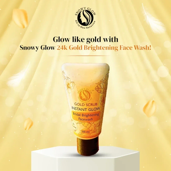 Snowy Glow 24k Gold Brightening Facewash - 