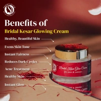 Snowy Glow Bridal kesar glow cream + 24k gold face wash + 24k Gold brightening serum - 