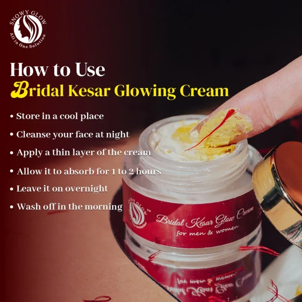 Snowy Glow Bridal Kesar Brightening Cream - 