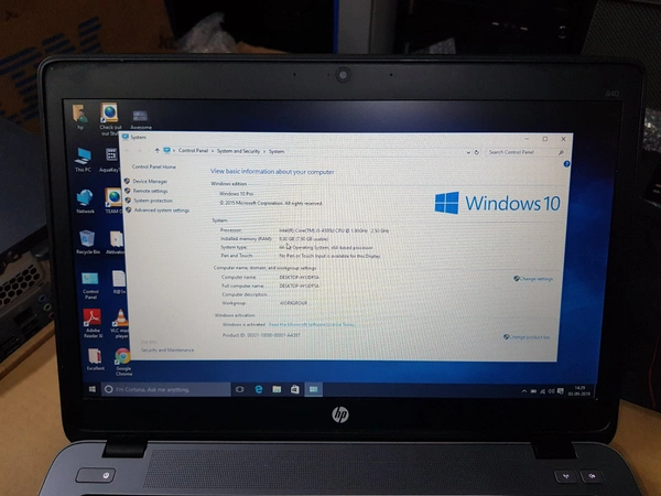 *👇💯% Refurbished 💯%*💻HP 840 G1 **💻core i5 4th generation**💻8Gb PC3L Ram**💻500 gb hdd**💻  Camera** - BLACK SILVER, 14.0 Inch