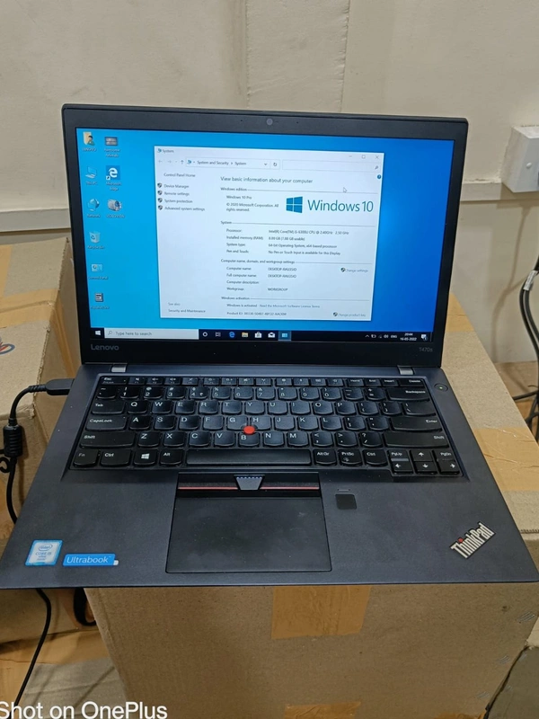 *👇💯% INDIAN 💯%*💻Lenovo T470s model**💻core i5 6th generation**💻8Gb DDR4 Ram**💻256gb m.2**💻 Camera**💻adapter**💻Slimmest & light weight *Excellent Computers_MUMBAI* - Black , 14.0 " Inch
