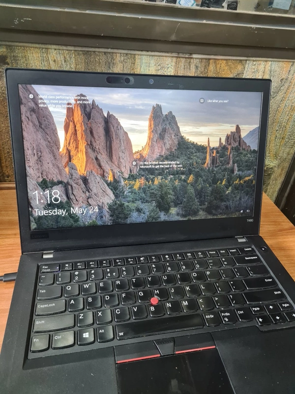 **💻 Lenovo T480 Premium Lightweight Laptop 💻*✅ 14" inch Paper LED Screen➡️ Intel Core i5 8thGeneration Processor📼 16GB DDR4 RAM📼 256GB NVMe ssd Storage🔊 Speaker🎧 Headphones Port📶 Wi-Fi📸 Camera➡️ Intel UHD Graphics 620➡️ Backlite Keyboard🔋 2 Hours plus battery BackupQuantity availableContact: *EXCELLENT COMPUTERS* --- MUMBAI---📞9867626370📞9867863404* - Black, 14 Inch