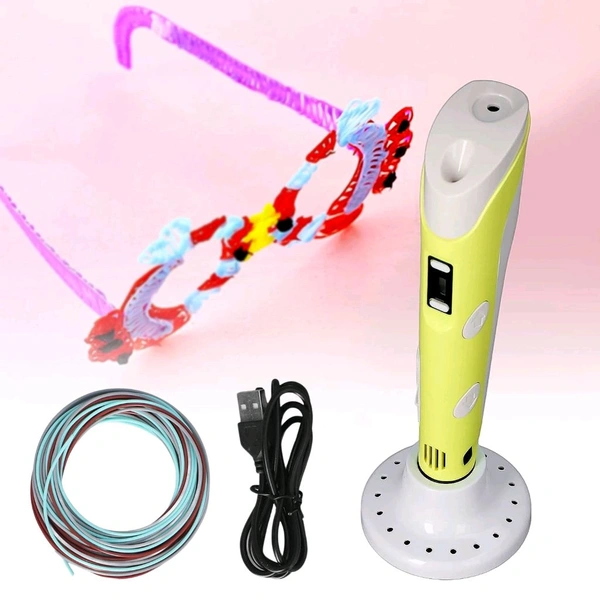 3d Printing Pen Set Easy To Use ABS Stopless Speed ​​Control Slider For Maintenance, 3D Drawing Pen for Kids and Adults 