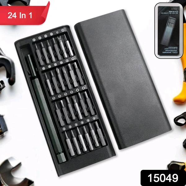 Aluminium 24-in-1 Precision Screwdriver Set for Electronics & Gadgets
