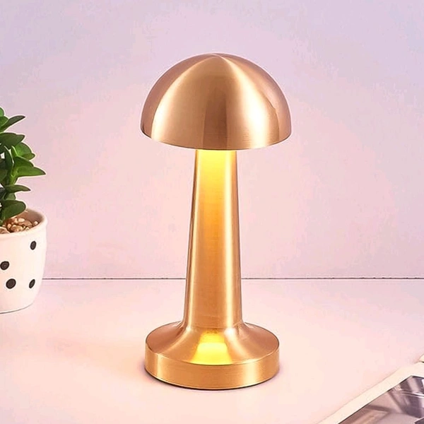 LED Lamp with Touch Control | Decorative Desk Lamp, Portable Metal LED Table Lamp, USB Rechargeable, 3 Colour, 3 Levels Brightness, Dimmable Eye Protection Modern Lamp for Home Decor Party Kids Room Bedroom (1 Pc)