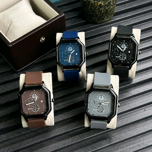 Most Demanded RULAX Analog Quartz Movement Watch With High Quality Strap Best finishing Body & Case