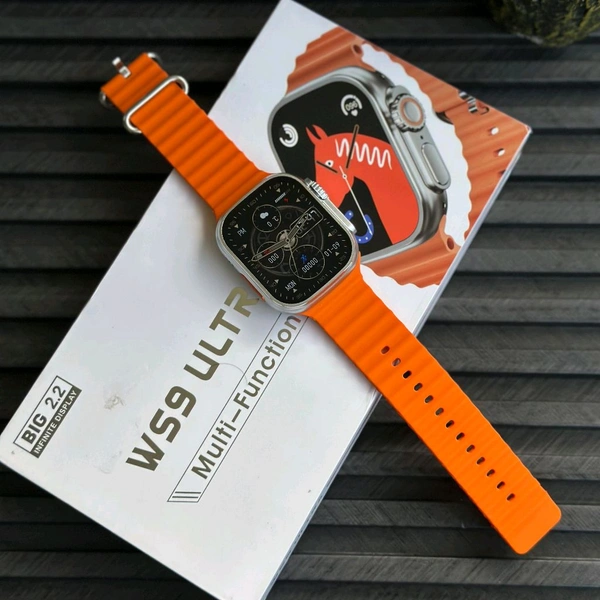 WS9 Ultra Smartwatch with GPS, Google Assistant, Games, HD Display, Bluetooth Calling & Wireless Charging | Compatible with Android & iOS | Premium Budget Ultra Smartwatch