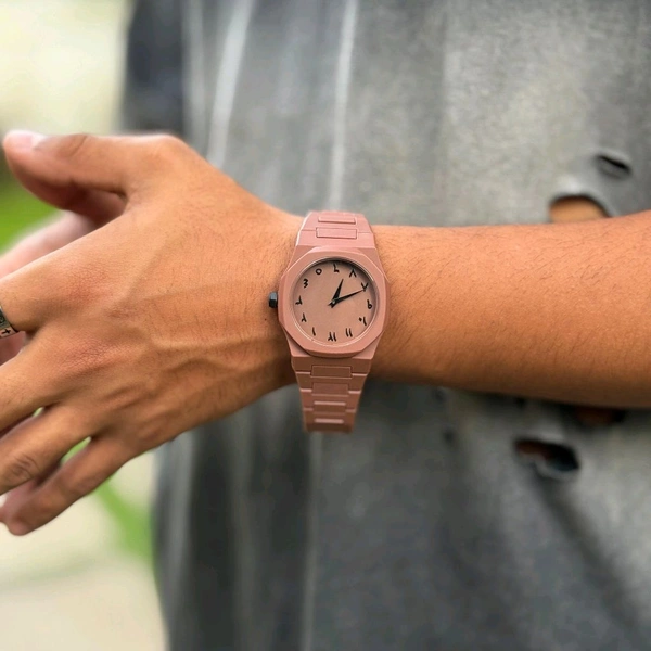 Minimal Matte Arabic Dial Watch|Luxury-Inspired Design