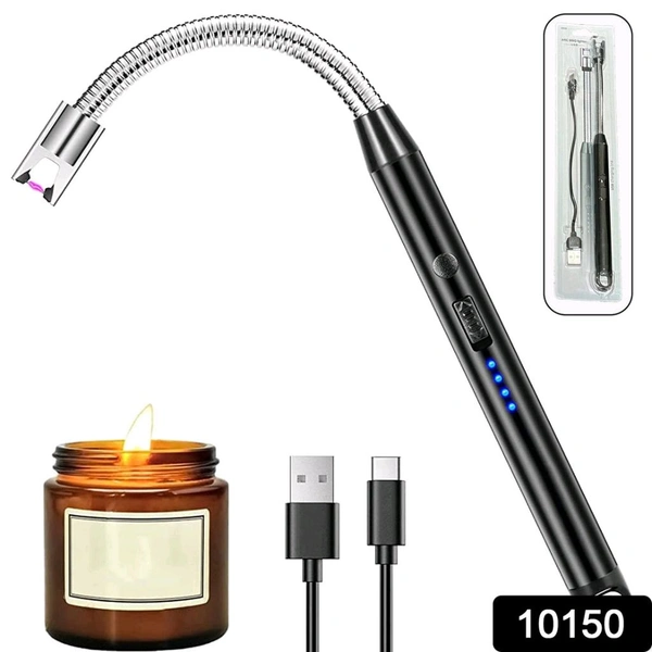 Lighter Long Flexible Electric Arc USB Rechargeable Windproof Flameless Electronic Smoking Plasma Lighters for Multipurpose Like Candles Grill BBQ Smoking Fireplace Survival Stove