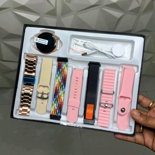 Active 2 Smartwatch – 7-in-1 Strap Combo with Wireless Charger | HD Display, Dual Bluetooth Calling, Fitness Tracker & Health Monitor