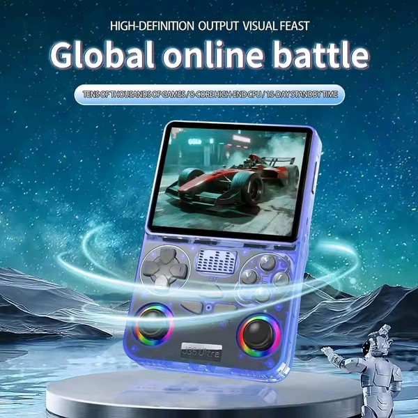 J36 Ultra Handheld Gaming Console | Retro Portable Game Player | Online Multiplayer Support With RGB Light 