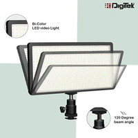 DIGITEK® LED D416 Professional Video Light & NP-750 Li-Ion Battery With Micro USB Charging | Dimmable 3200k -5600k | Compatible With Tripods, Monopods, Cameras, Table Stand & Camcorder | For YouTube Video , Product Photography, Makeup Shoot And More (LED D416 COMBO)