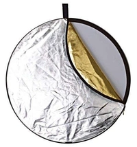 Powerpak 5-In-1 Collapsible Photo Light Reflector 42" (110 Cm) - 110 x 110 x 5.6 Centimeters, Multi Color