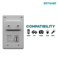 ENVIE® (ECR20+AA2800 4PL) Charger For AA & AAA Rechargeable Batteries - 9.3 x 6 x 5 Centimeters, White