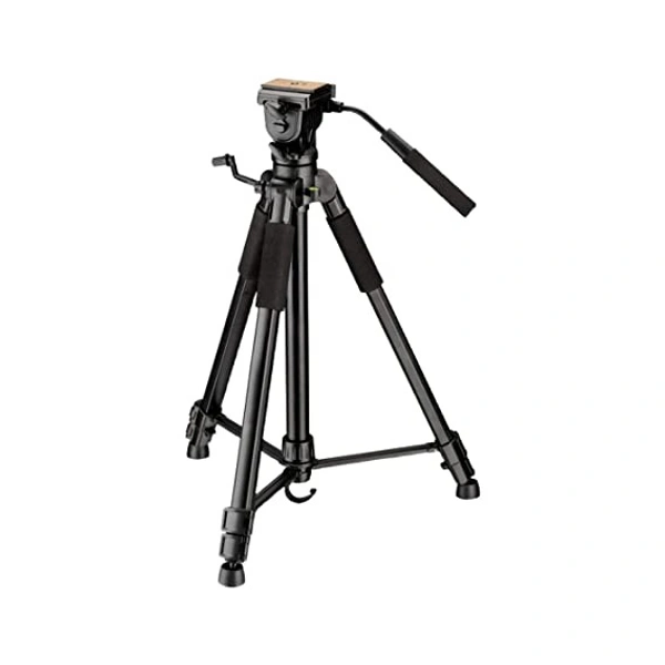DIGITEK® (590 VD PRO) Tripod For DSLR & Video Cameras, Operating Height : 5.90 Feet, Maximum Load Upto: 3 Kg, Lightweight & Sturdy Tripod With 2 Way Adjustable Head