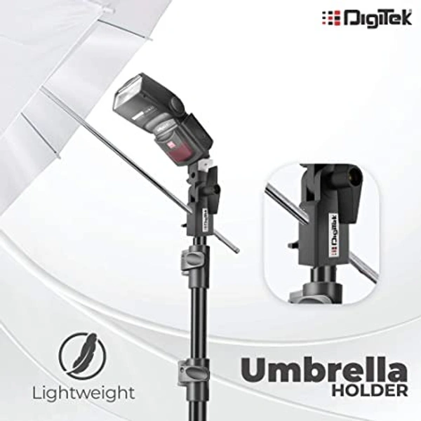 Digitek Heavy Duty Metal Umbrella Clamp With Hotshoes Mount (DMUC-001)