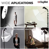 Digitek Heavy Duty Metal Umbrella Clamp With Hotshoes Mount (DMUC-001)