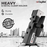 Digitek Heavy Duty Metal Umbrella Clamp With Hotshoes Mount (DMUC-001)