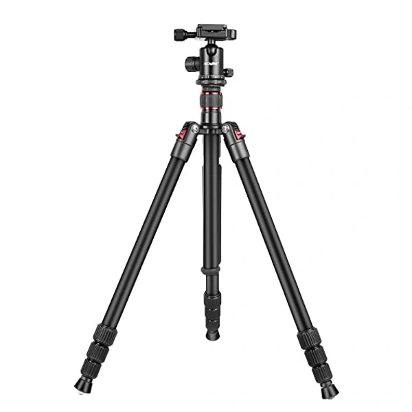 DIGITEK® (DTR-500BH) (152 Cm) Professional Aluminum Tripod Cum Monopod, With Swivel Pan Head, Maximum Operating Height : 1510 Mm, Maximum Load Upto: 7kgs (Black) - 152 Cm