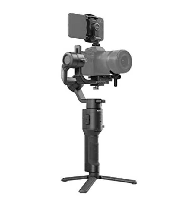 DJI RSC – Lightweight And Compact, Superior Stabilization, 3-Axis Gimbal Stabilizer For Mirrorless Cameras, Nikon, Sony, Panasonic, Canon, 360 Degree Movement, 2kg Tested Payload, Axis Locks, Black - 22 x 7.5 x 37 Centimeters, Black