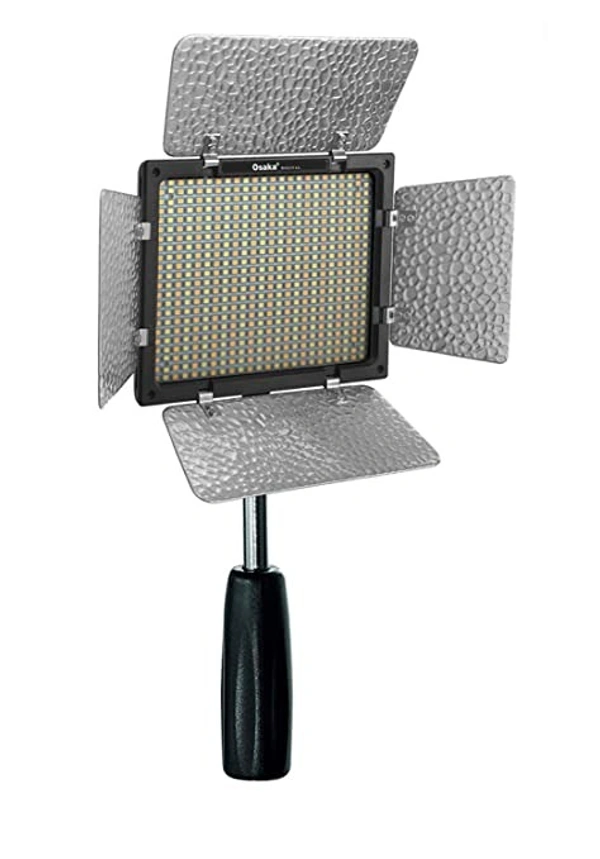 Osaka Bi-Color Dimmable LED Video Light OS 300 Mark III with Battery and Charger for All DSLR and Video Cameras and YouTube Video Shooting - 1.1 LED300-BATT750-CHRGR