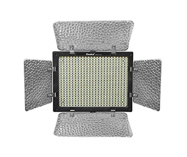 Osaka Bi-Color Dimmable LED Video Light OS 300 Mark III with Battery and Charger for All DSLR and Video Cameras and YouTube Video Shooting - 1.1 LED300-BATT750-CHRGR