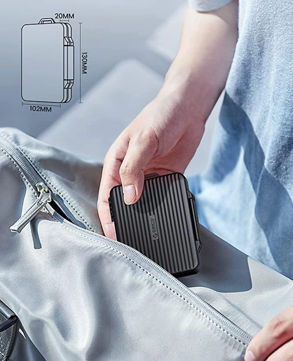 ORICO SD Card Case Holder, 24 Slots Professional Water-Resistant Anti-Shock Holder for 12TF Card and 12 SD Card Protector Storage with Carabiner and Label