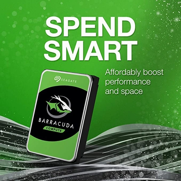 Seagate BarraCuda 1 TB Internal Hard Drive HDD 3.5 Inches (8.8 cm) SATA 6 Gb/s 7200 RPM 64 MB Cache for Computer Desktop PC - 1 TB