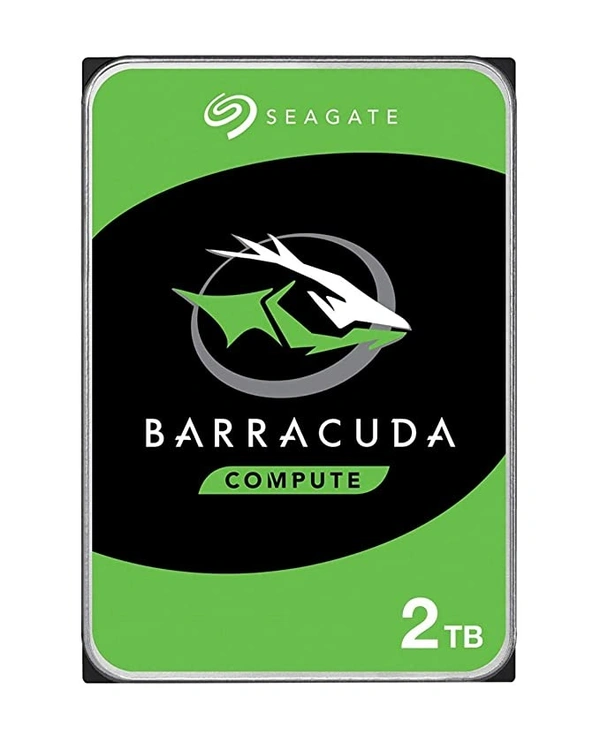 Seagate Barracuda 2 TB Internal Hard Drive HDD – 8.89 cm (3.5 Inch) SATA 6 Gb/s 5400 RPM 256 MB Cache for Computer Desktop PC - 2 TB