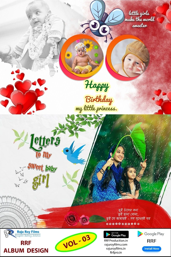 NEW RRF DESIGN ENGLISH & HINDI PSD VOL - 03 (2023) - 12x36