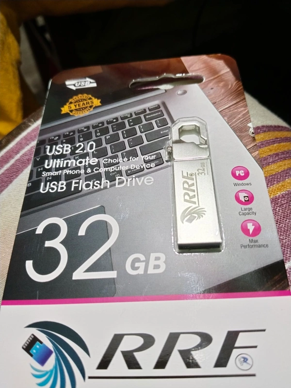 32gb RRF PenDrive USB 2.0 Metal Body for Laptop, Computer, Desktop etc. - 32GB, Martini