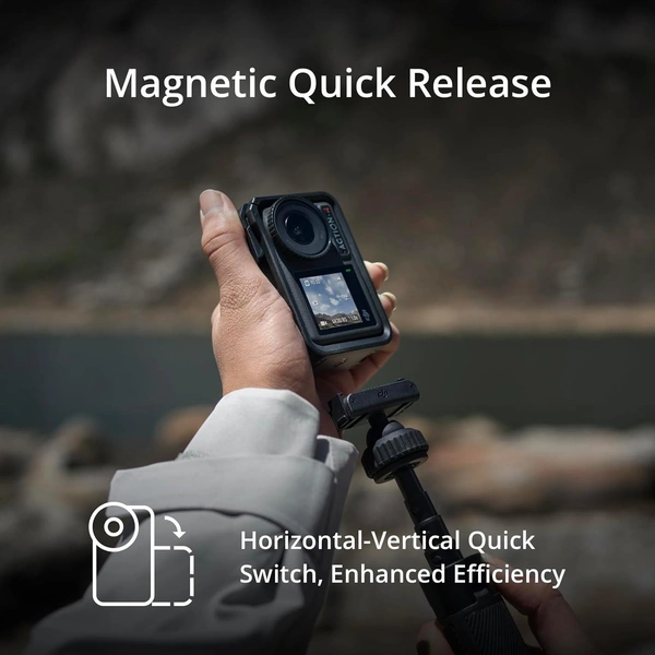  DJI Osmo Action 4 Adventure Combo - 4K/120fps Waterproof Action Camera with a 1/1.3-Inch Sensor, 10-bit & D-Log M Color Performance, Up to 7.5 h with 3...