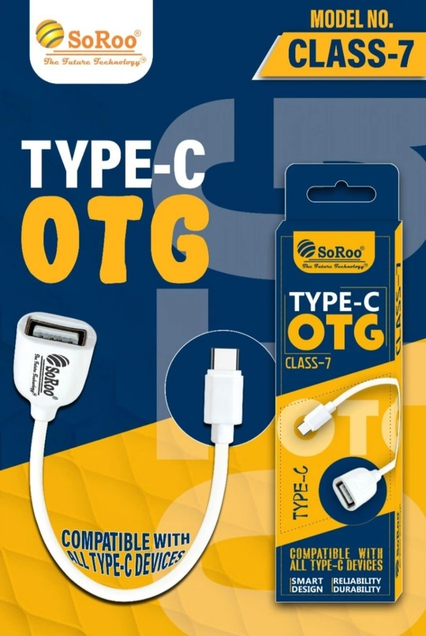 CLASS-7 TYPE-C OTG - White & Black 