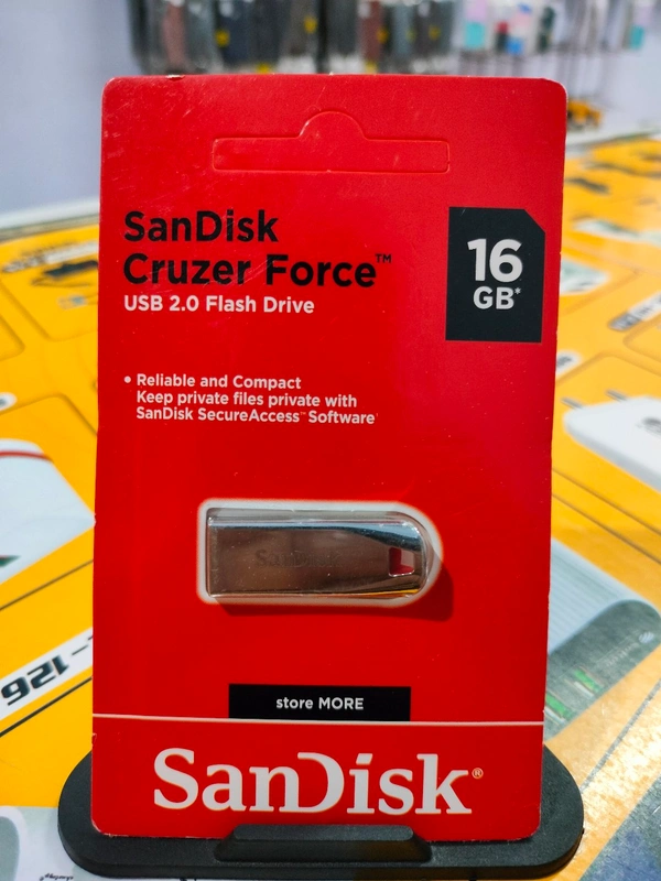 SanDisk Pen Drive -Metal- 16GB ( USB 2.0 Flesh Drive ) 
