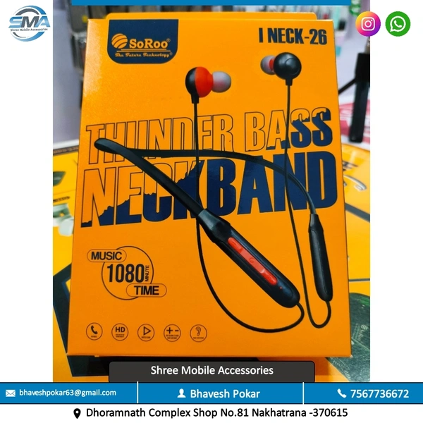Neckband-26 ( Super Bass ) *PlayTime-1080 Minute* 