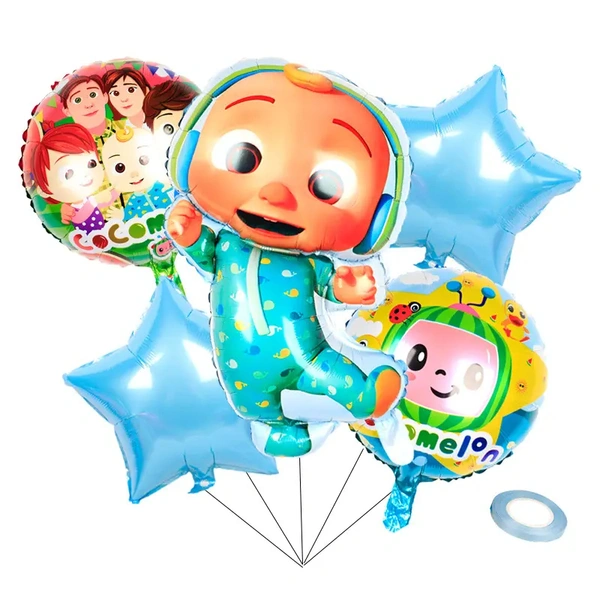 CraftParty Cocomelon Balloon Foil set - Party and theme decorations